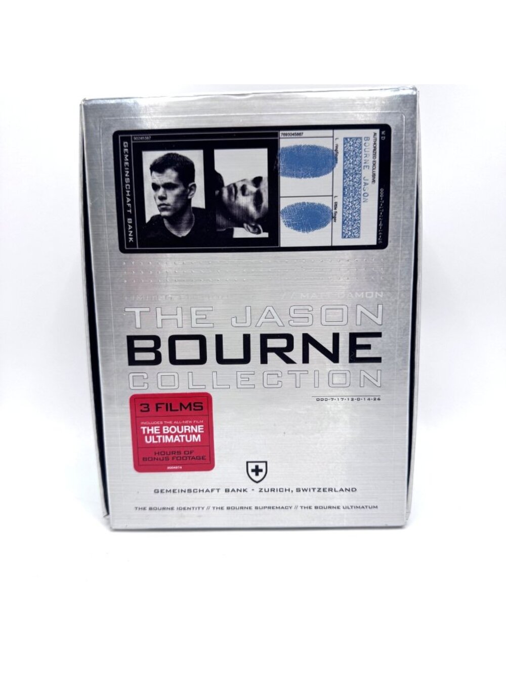 The Jason Bourne Collection Limited Edition DVD Box Set 3 Films Bonus Features M